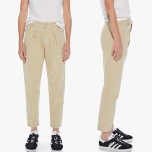 NWT MOTHER SUPERIOR Jeans Inside Out Ankle Beige Size 26